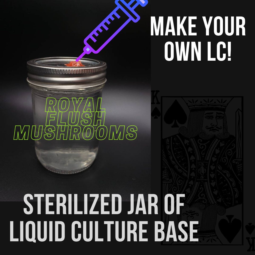 Jar of Sterilized Liquid Culture Base