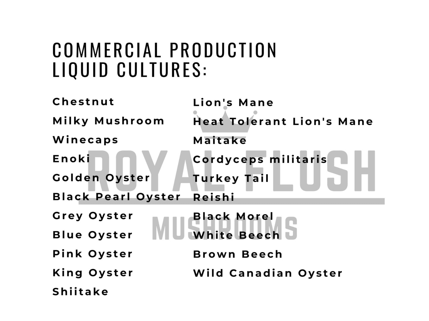 3 Liquid Cultures of Your Choice