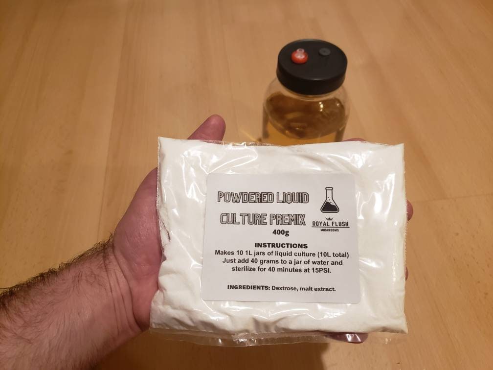 Powdered Liquid Culture PreMix (Makes 10L) - Just Add Water
