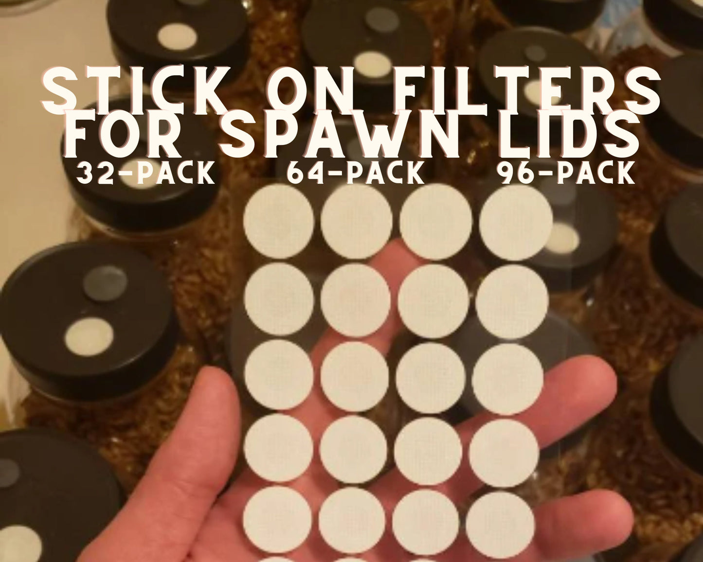 Filter Stickers For Spawn Lids - Free Shipping - Keeps Your Spawn Clean!